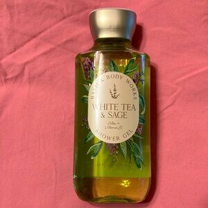 NWT Bath and Body Works White Tea & Sage Shower Gel 10 oz